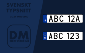 Svenska Registreringsskyltar - Typsnitt